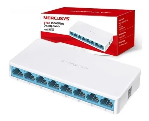 [865] SWITCH 8 PUERTOS BASE 100 MERCUSYS